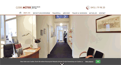 Desktop Screenshot of mueter-bestattungen.de